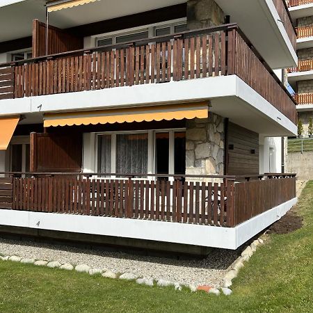 Bel appartement 3 pièces au pied des pistes de ski Crans-Montana Esterno foto