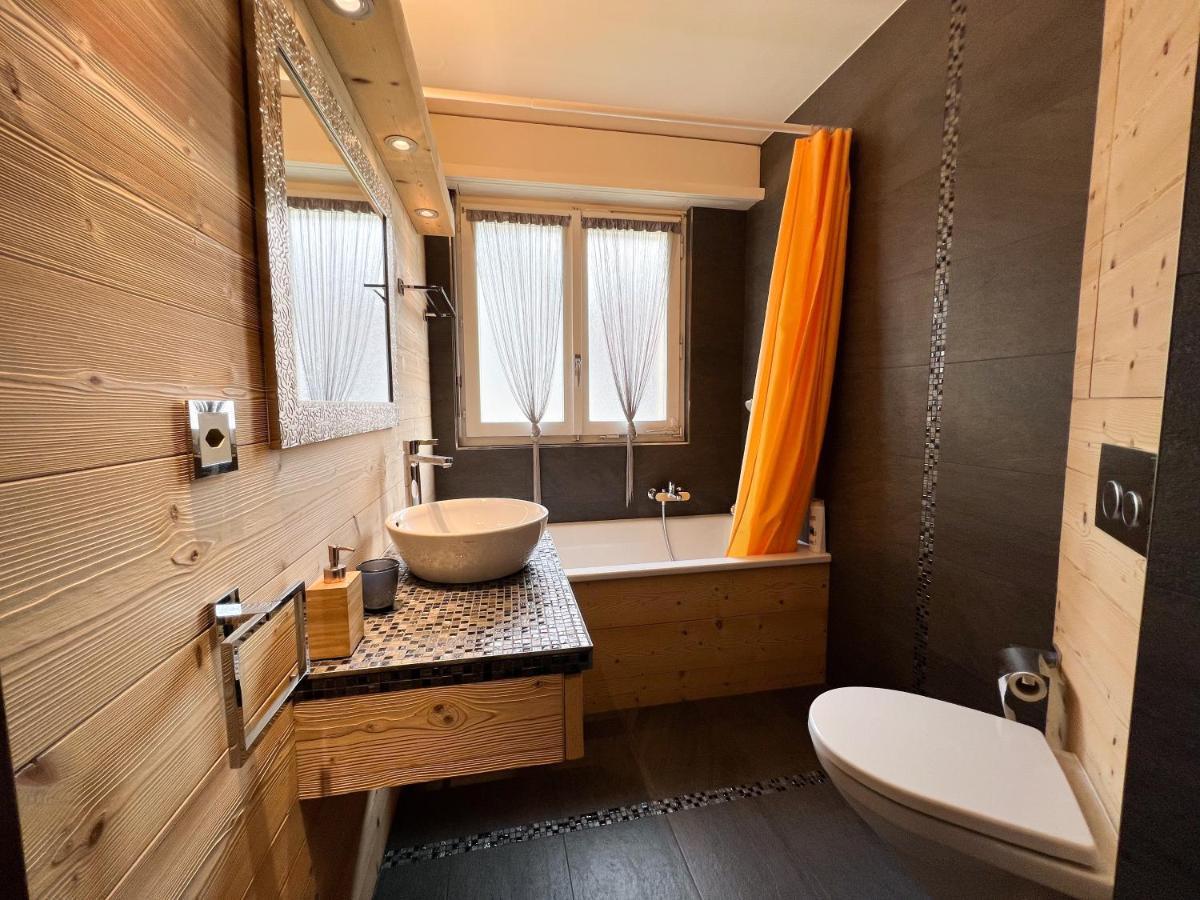 Bel appartement 3 pièces au pied des pistes de ski Crans-Montana Esterno foto