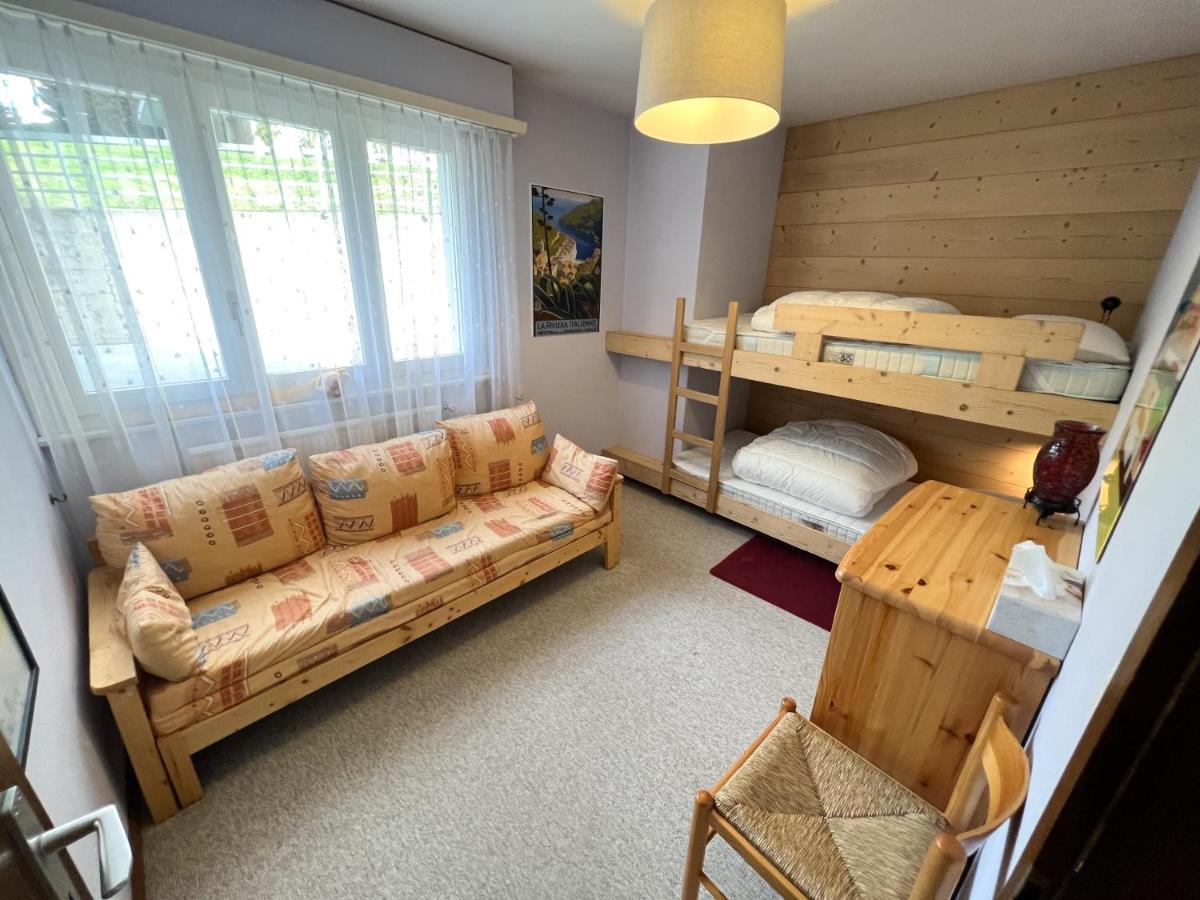 Bel appartement 3 pièces au pied des pistes de ski Crans-Montana Esterno foto